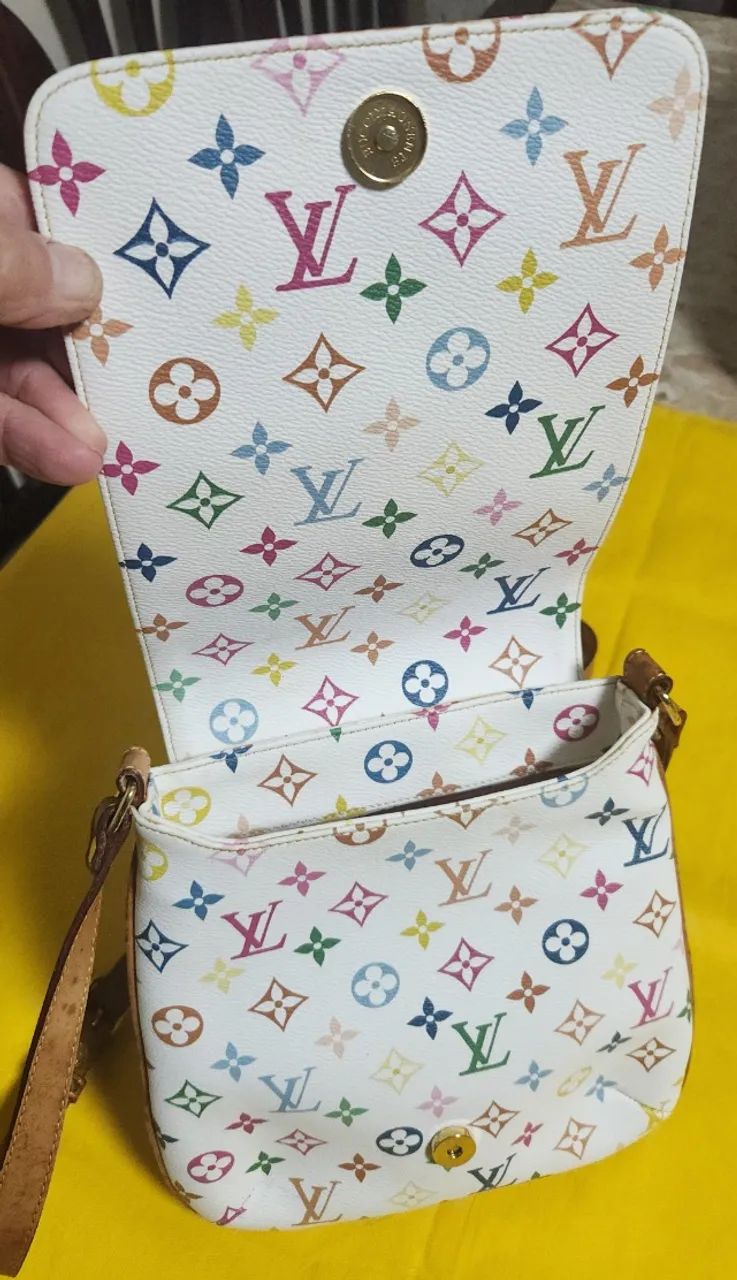 Bolsa Louis Vuitton Monogram Multicolore Branca - Foto 3