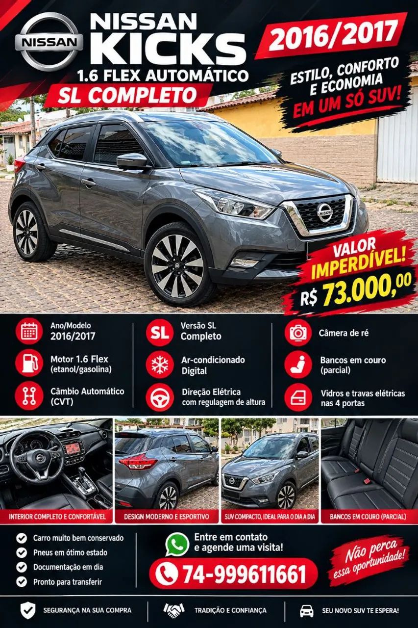 Nissan Kicks KICKS SL 1.6 16V FlexStar 5p Aut. 2017