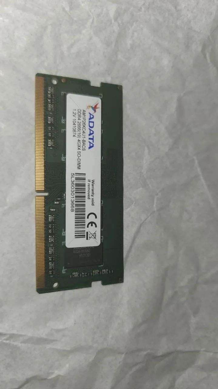 4gb Memória de notebook 
