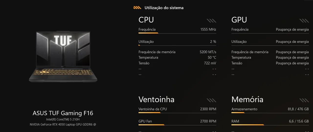 Notebook ASUS TUF Gaming F16 - Foto 3