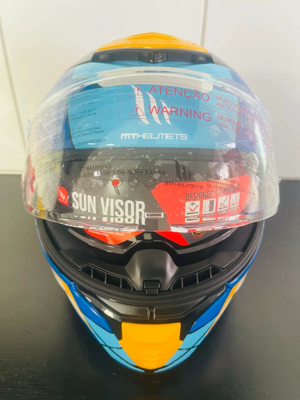Capacete mt thunder 4 sv - Foto 2