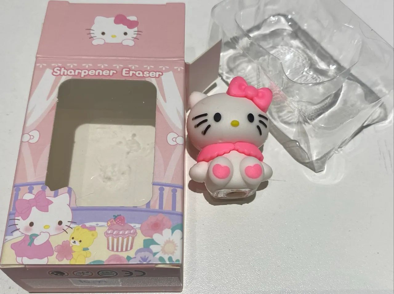 HELLO KITTY 2 EM 1 - BORRACHA + APONTADOR - Foto 2