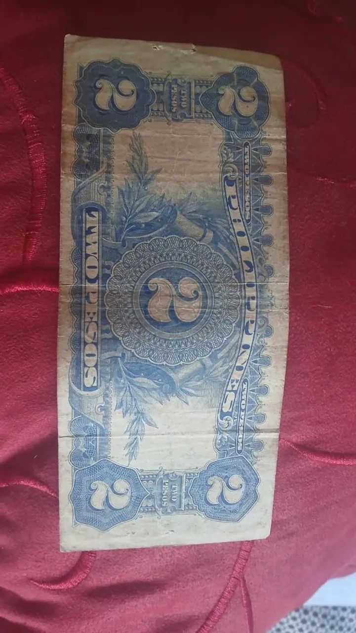 Cédula antiga das Filipinas(2 pesos) - Foto 2