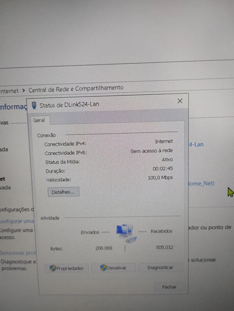 Roteador Dlink DI-524/150 Revisado (com fonte original + antena + cabo rede e energia) - Foto 3