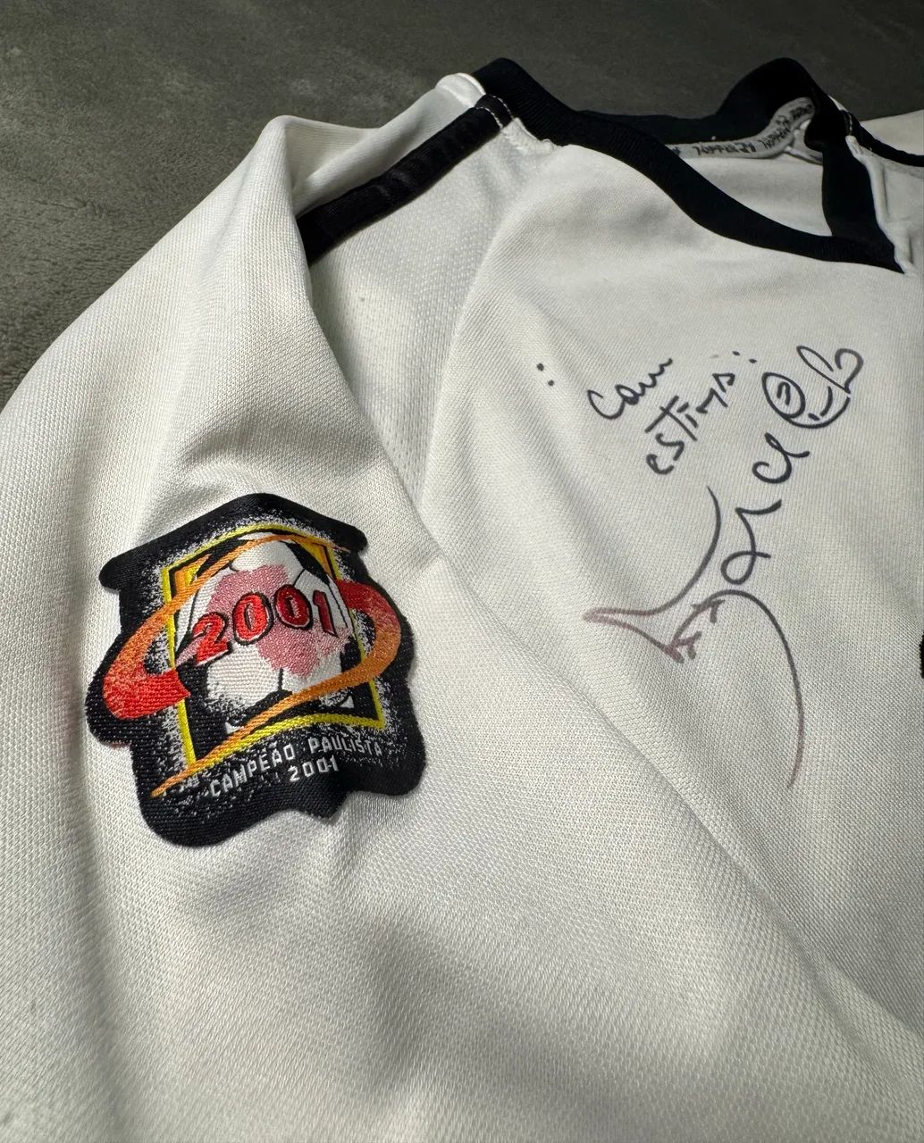Camisa Corinthians 2001 - Autografada - Marcelinho - Foto 3