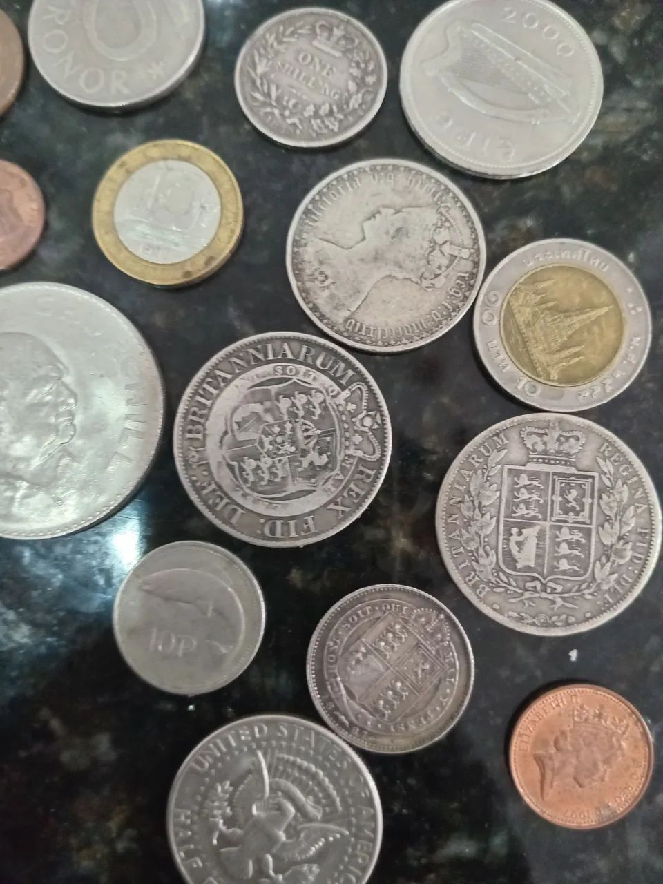 Moedas de Prata Antigas, Europa, Asia e EUA - Foto 3