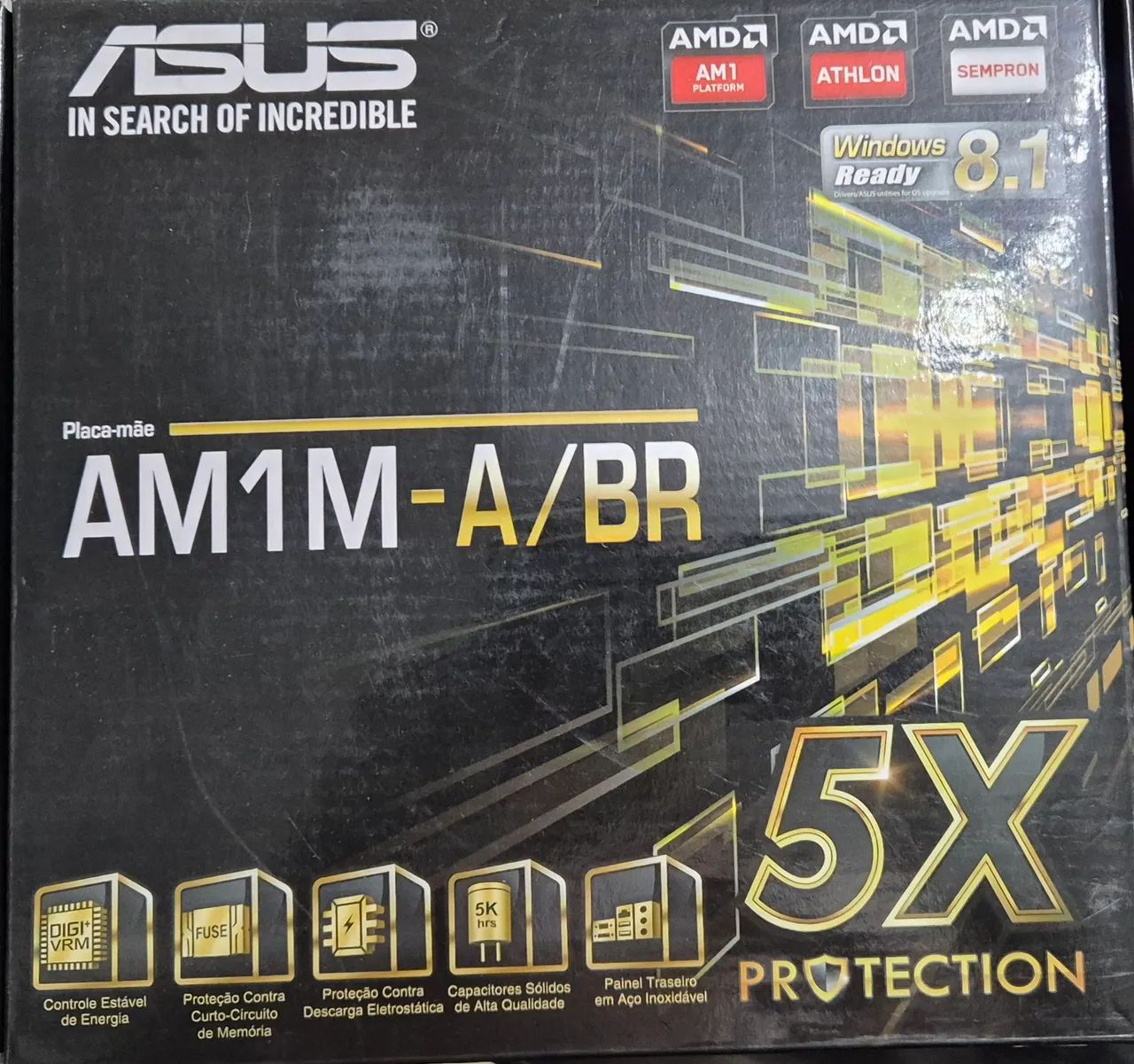 Placa Mãe Asus AM1M-A BR + Processador AMD Athlon 5150
