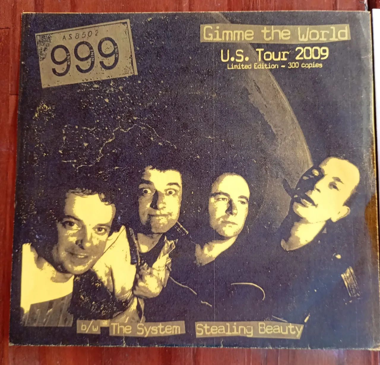 Vinil 999 Gimme The World Compacto 7 polegadas edição especial limitada 300 cópias numerad
