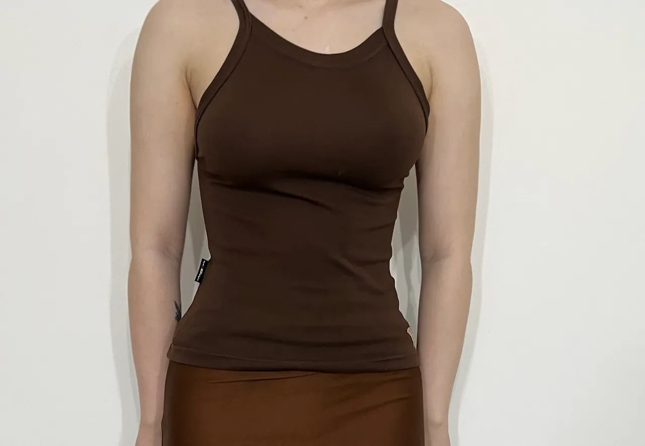 blusa marrom P ACEITO NEGOCIAÇÃO 