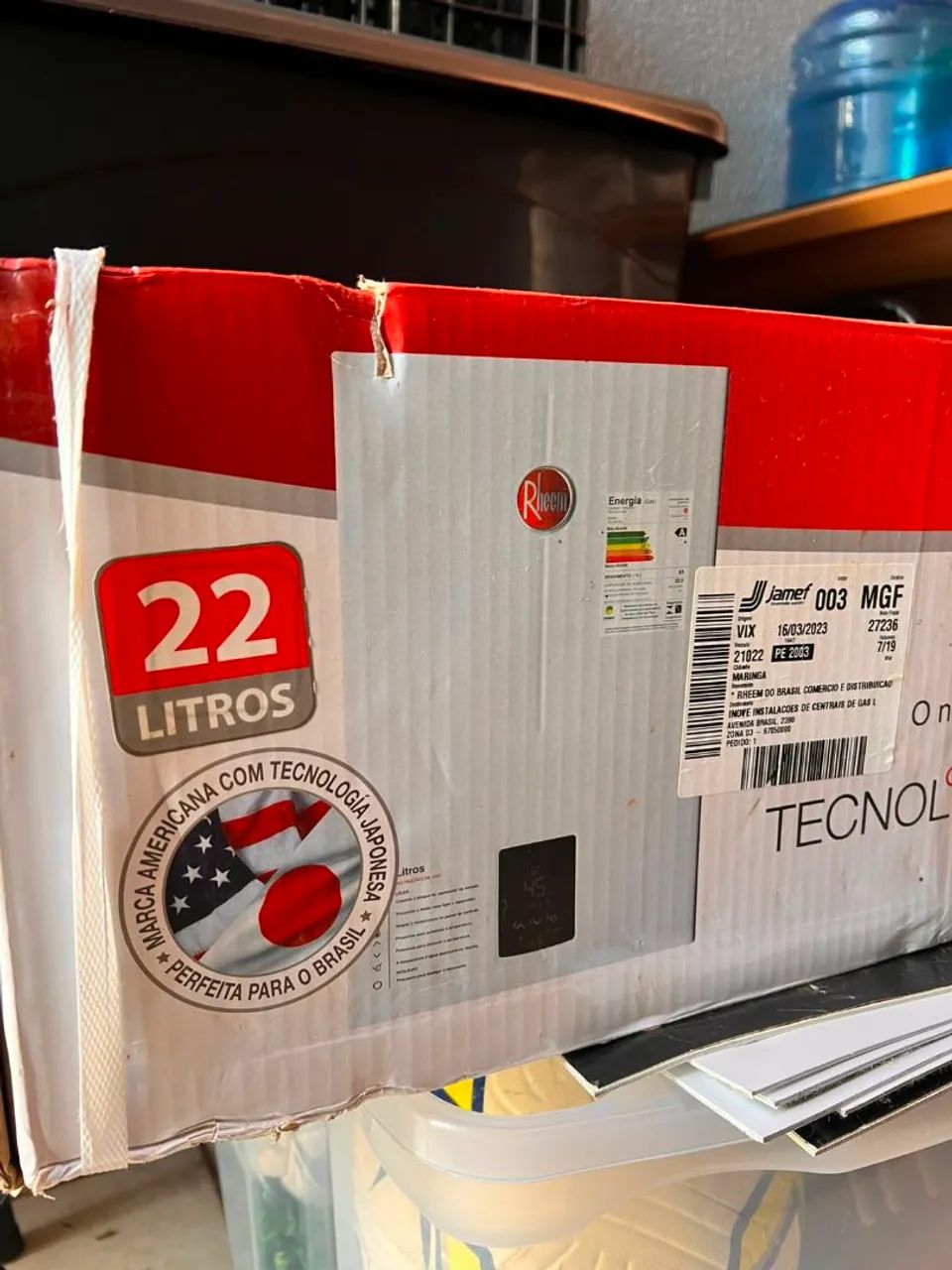 AQUECEDOR A GÁS RHEEM 22 LITROS - MUITO NOVO! - Foto 5