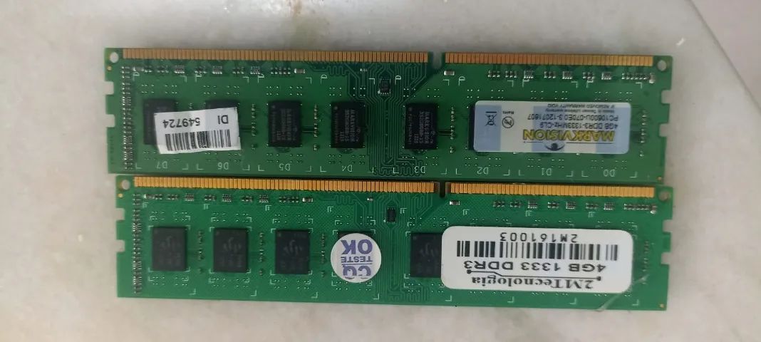 Par de Memória DDR3 4GB 1333 