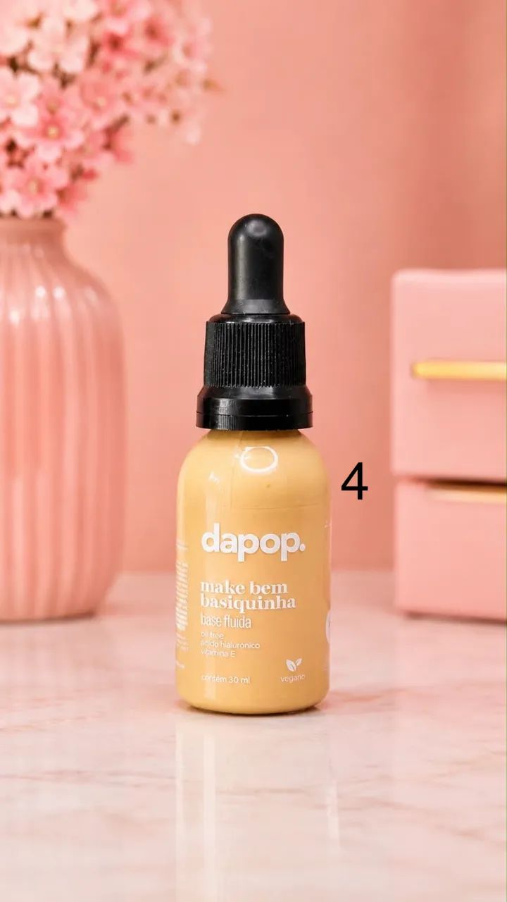 Base Líquida Make Bem Basiquinha Dapop 30ml - Ácido Hialurônico e Vitamina E - Foto 3