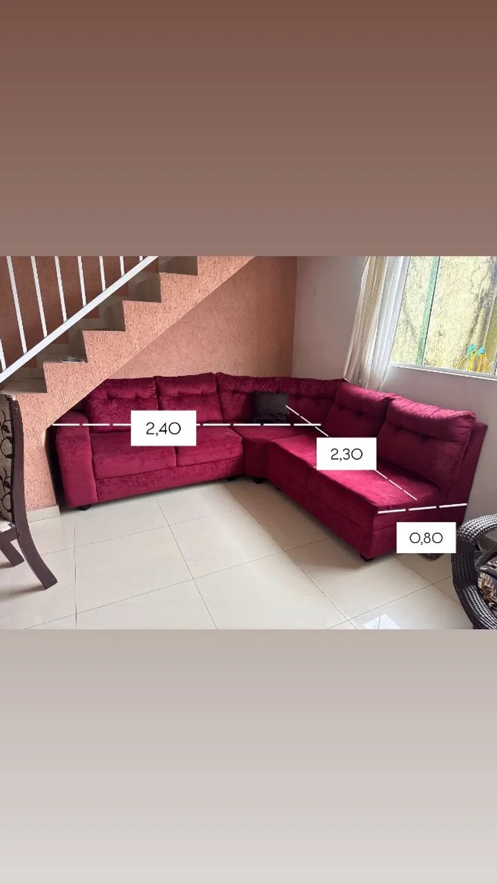 Sofá em L 