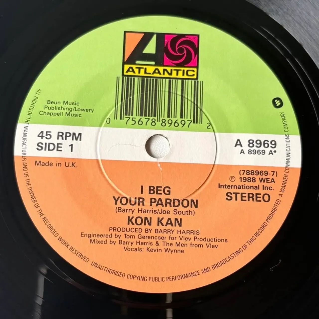 Kon Kan I Beg Your Pardon Vinil Compacto Importado UK 1988 - Foto 5