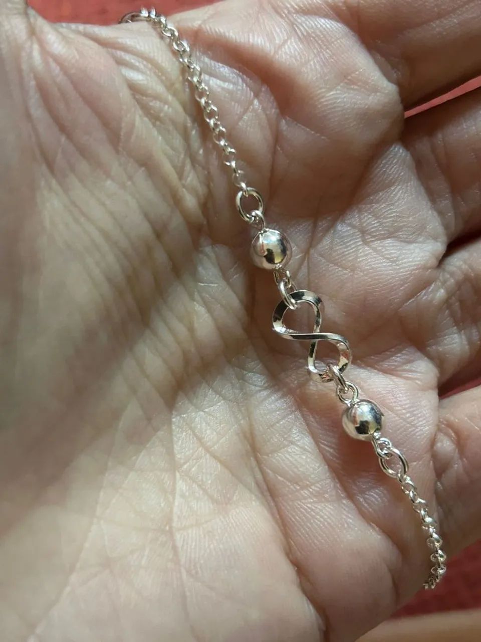 Colar de Prata 925 com esferas e símbolo do infinito ? - Foto 3