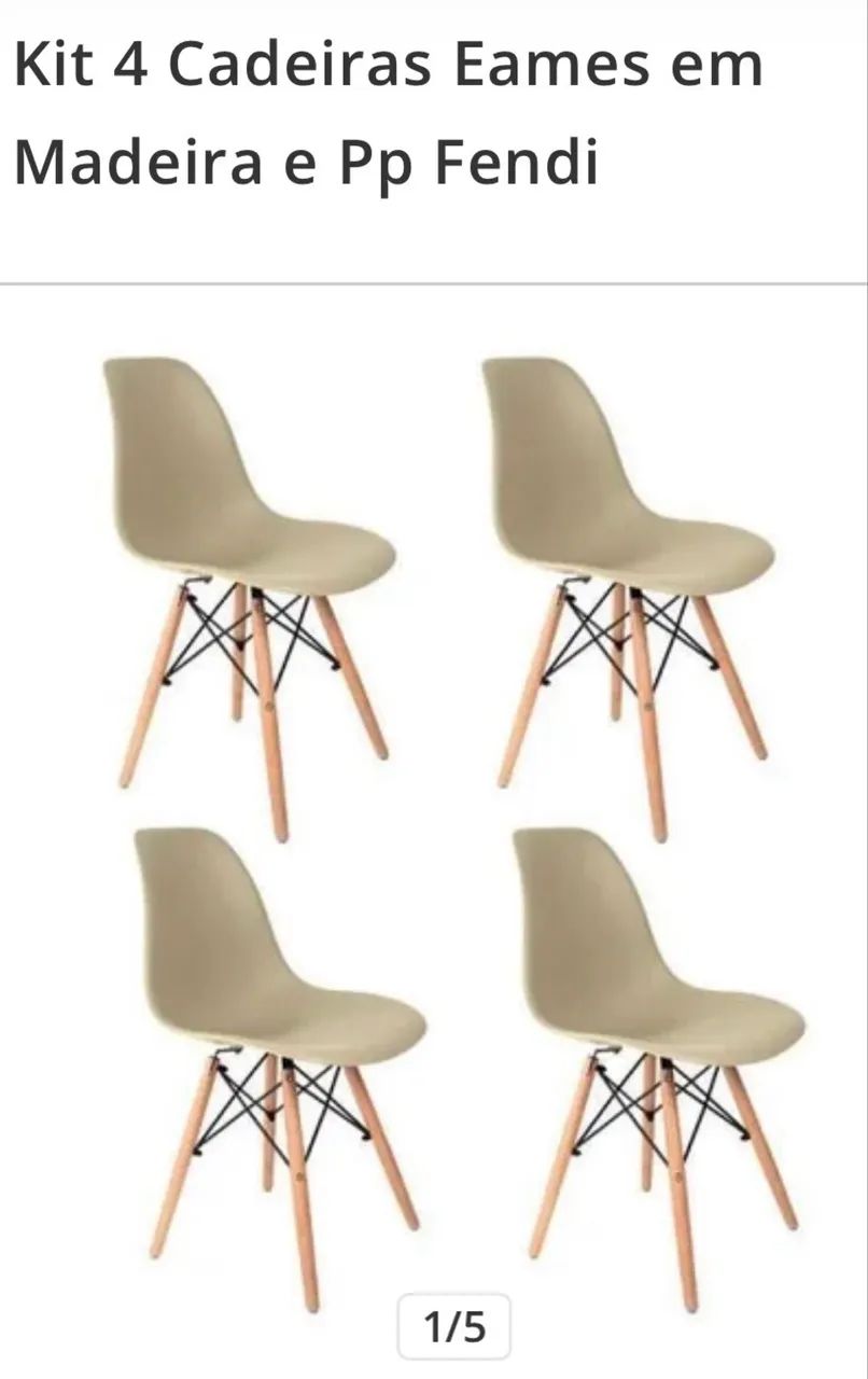 CADEIRAS PÉ DE PALITO FENDI