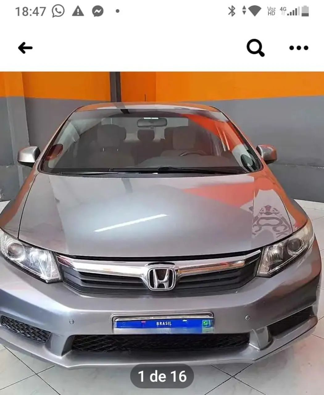 Honda Civic Sedan LXS 1.8/1.8 Flex 16V Mec. 4P 2014