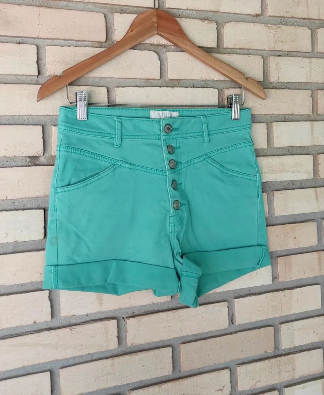 Short jeans verde Vienna  - Foto 3