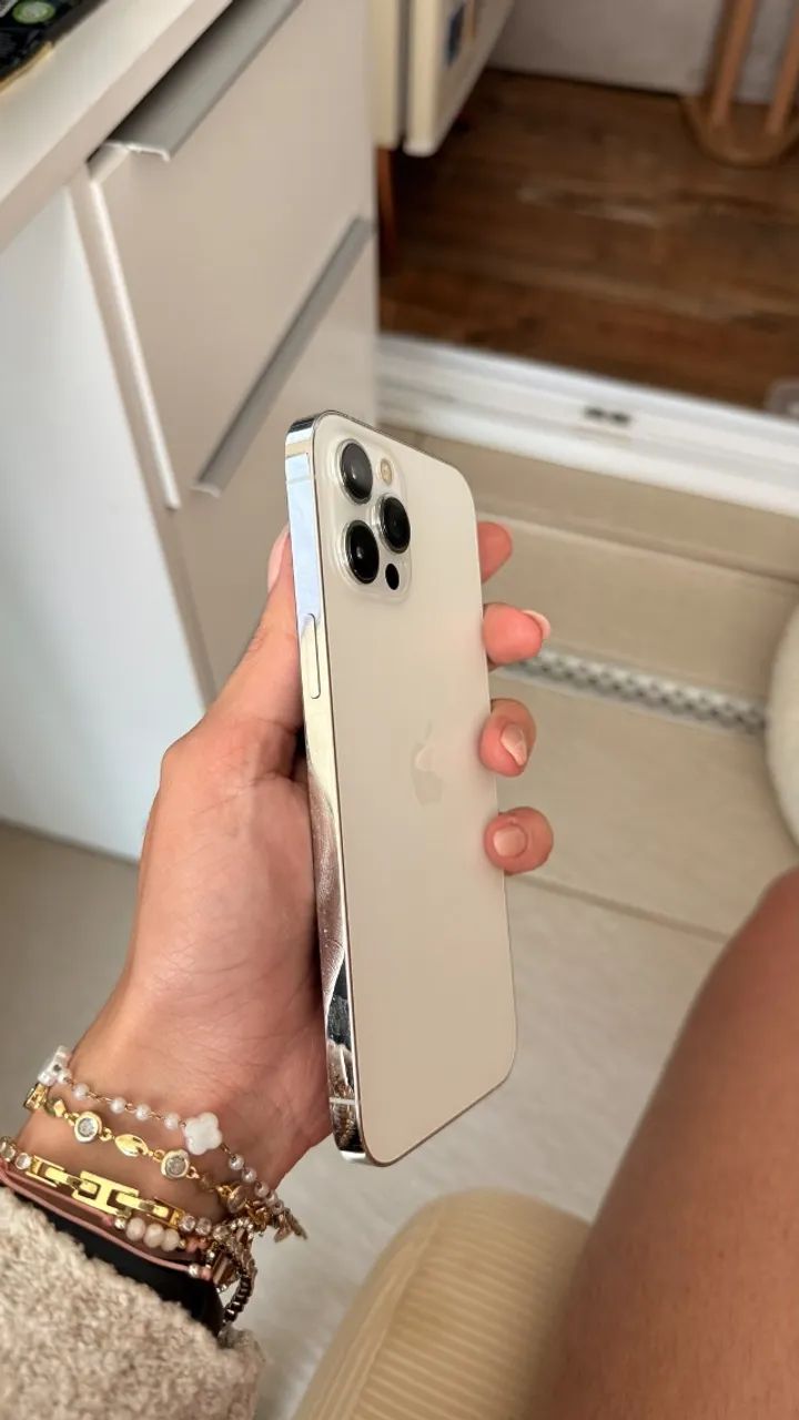 iPhone 12 Pro Max 128GB Silver - Caixa Original, Muito Conservado