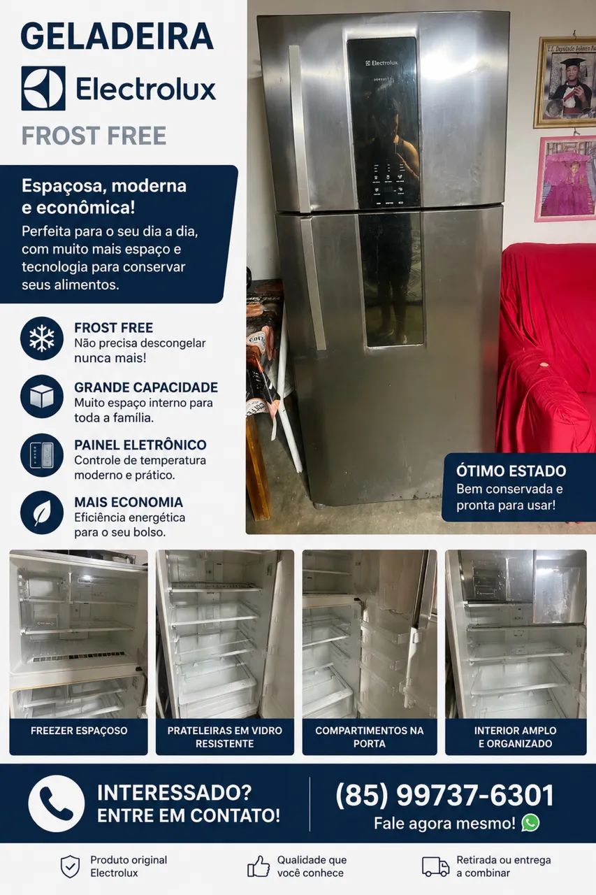Vendo geladeira Electrolux 