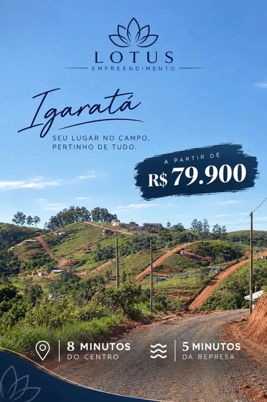 TERRENOS DE CHÁCARA EM IGARATÁ  SP