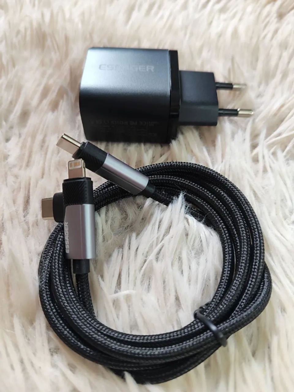 Carregador Original Essager 30w USB-C e Lightning  - Foto 4