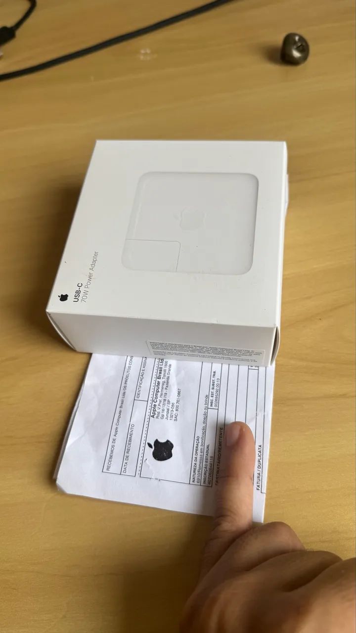 Fonte carregador MacBook 70w USB-c Nova / Garantia Apple 1 ano - Foto 6