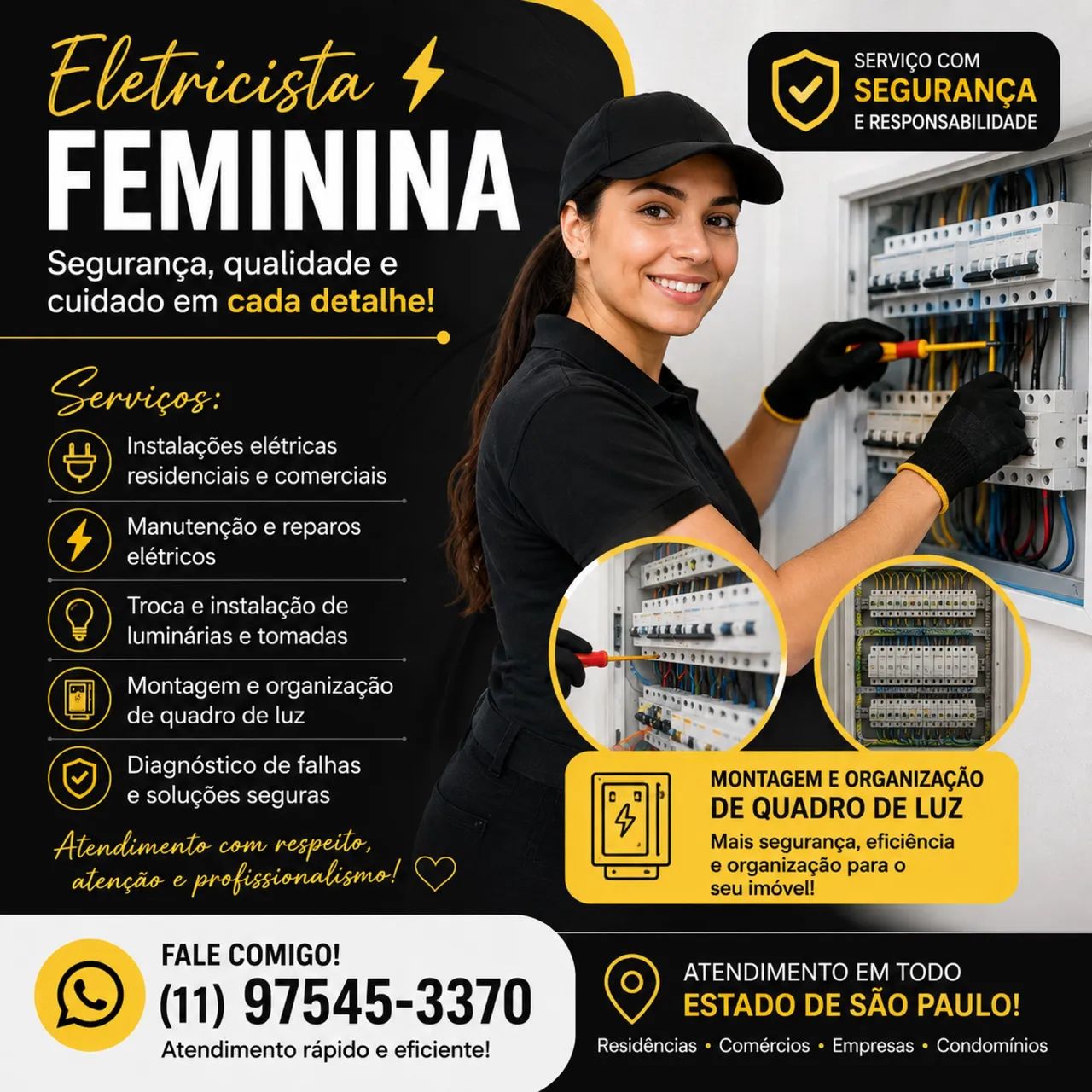 Eletricista Feminina 
