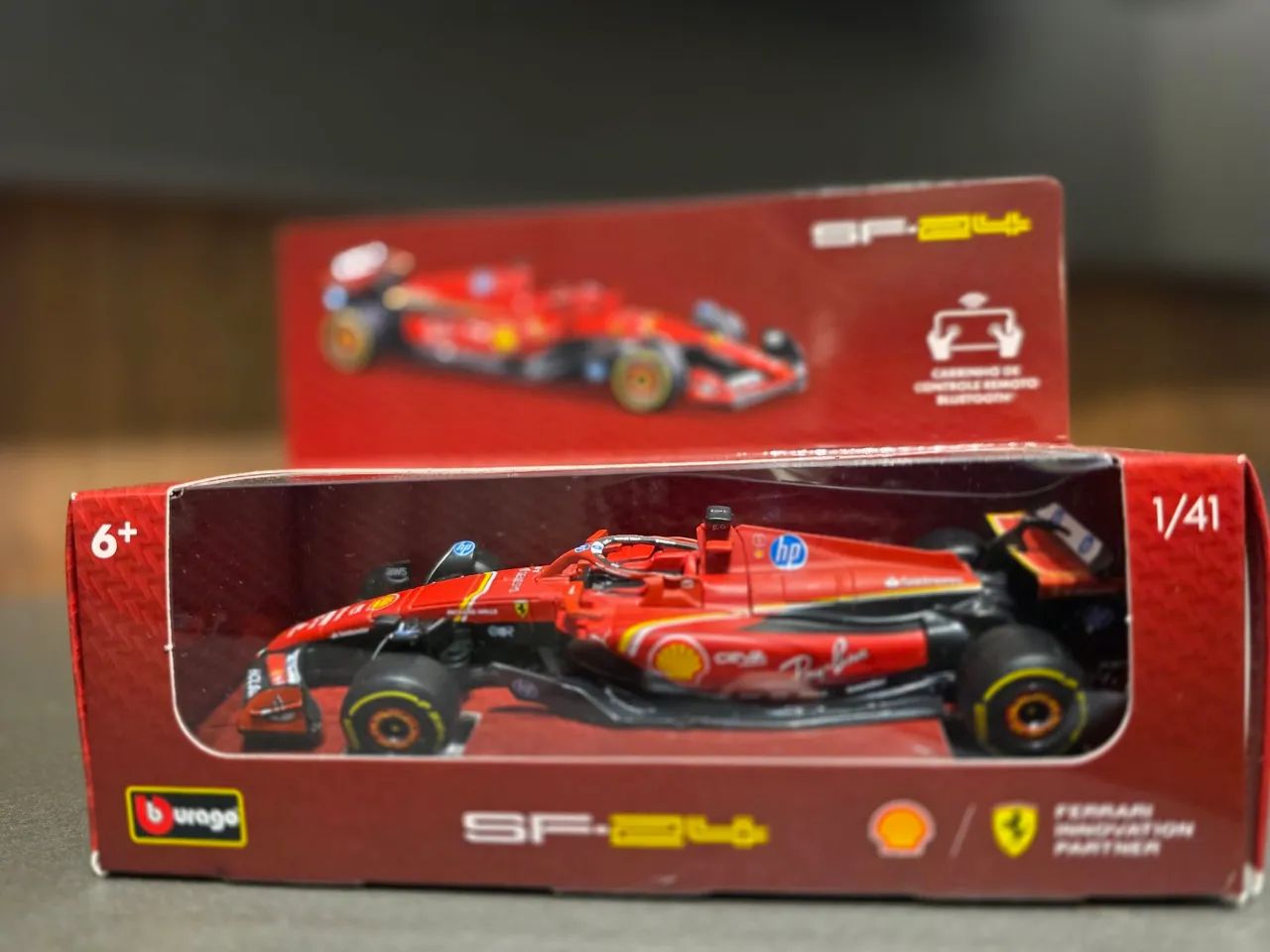 Carrinho Miniatura fórmula 1 Shell Burago