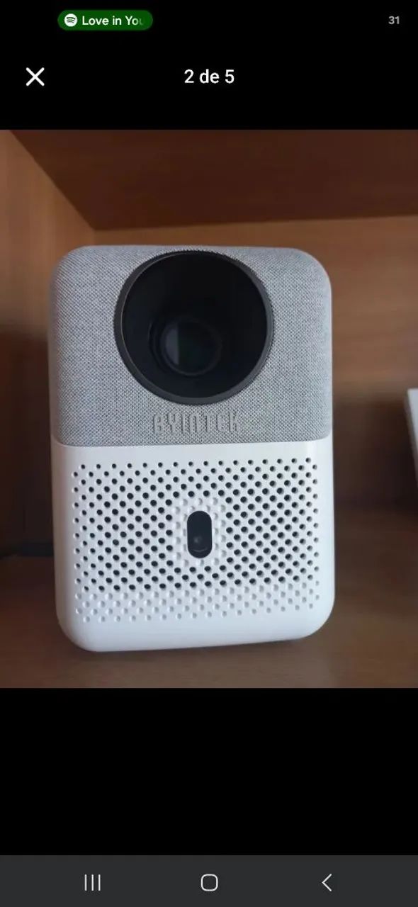 Projetor Byintek love u4 ótica selada full hp 4k auto foco 200 polegadas wifi - Foto 3