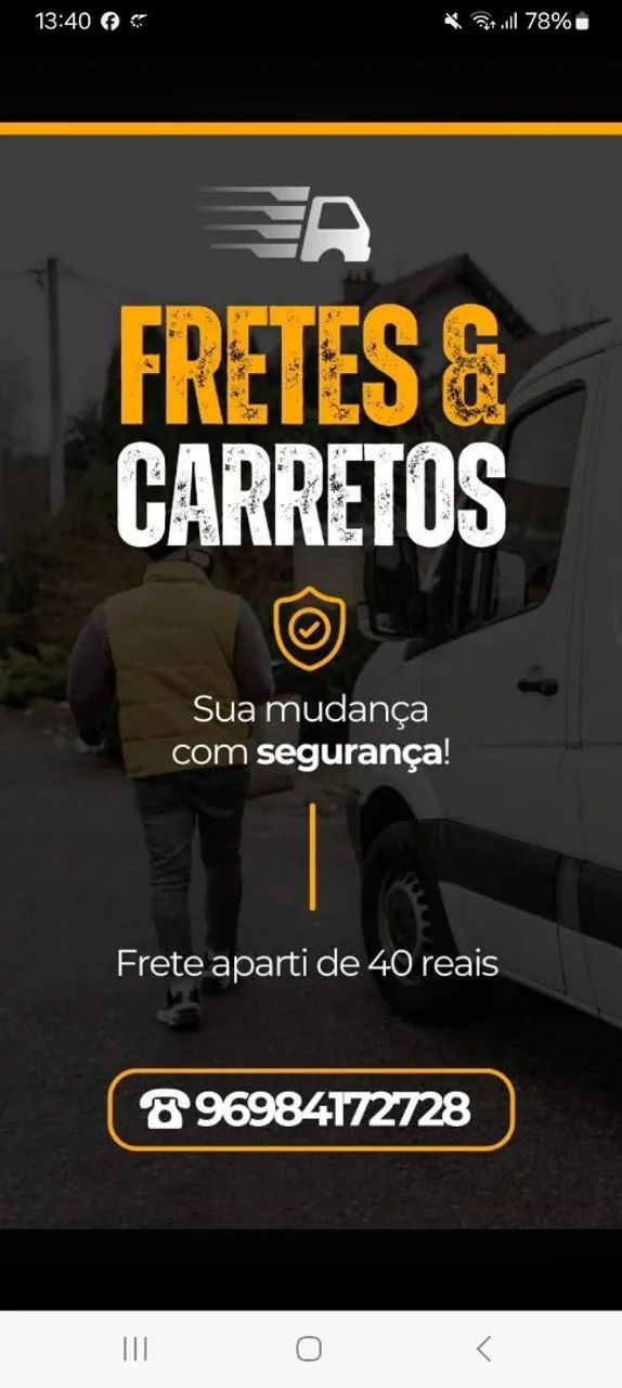 Frete rápido e barato