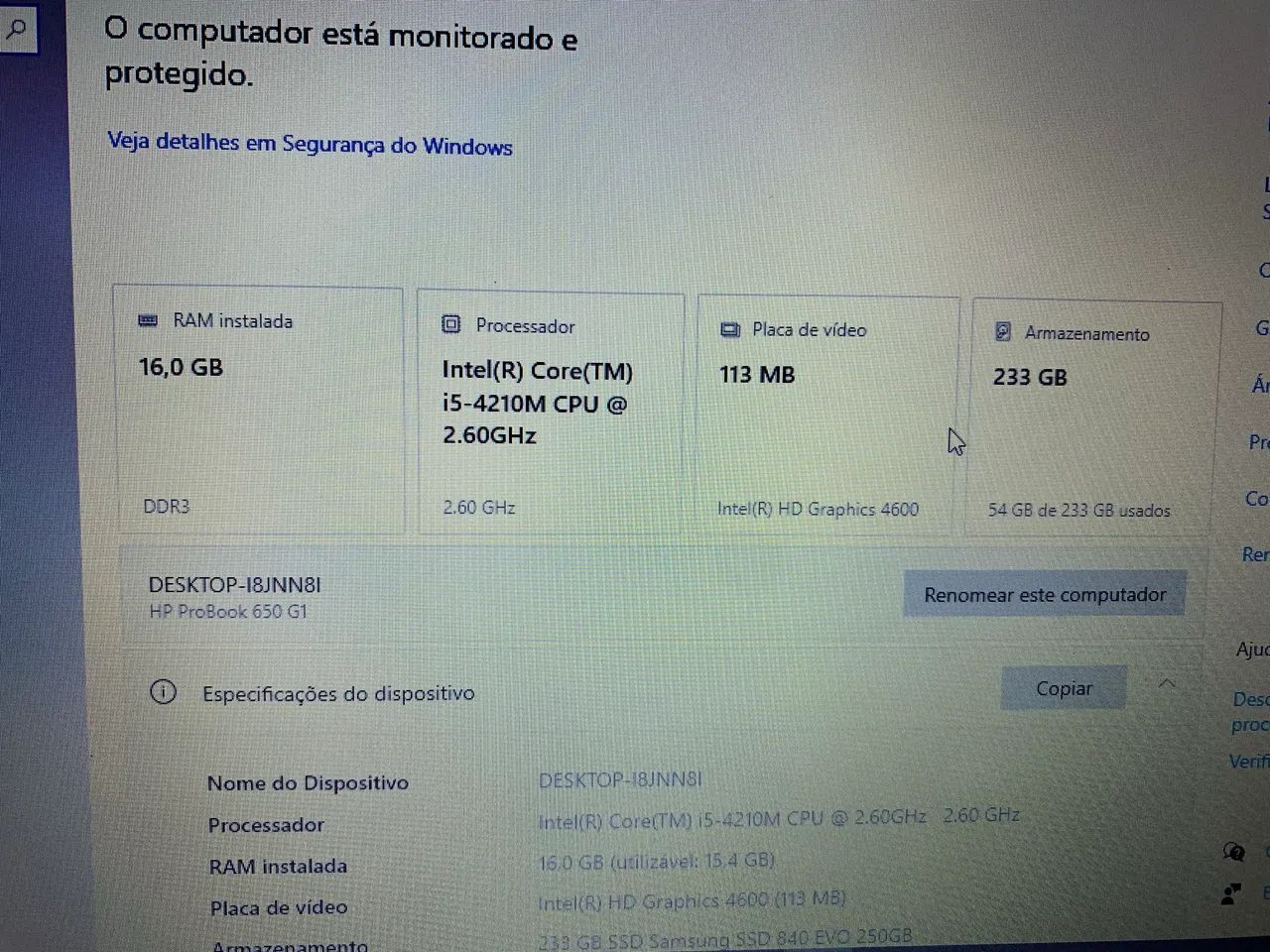 NOTEBOOK HP CORE i5 16GB DE RAM  - Foto 2