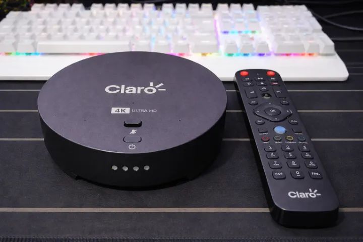 Receptor Claro TV Box 4K com Alexa - Ultra HD + Controle por Voz