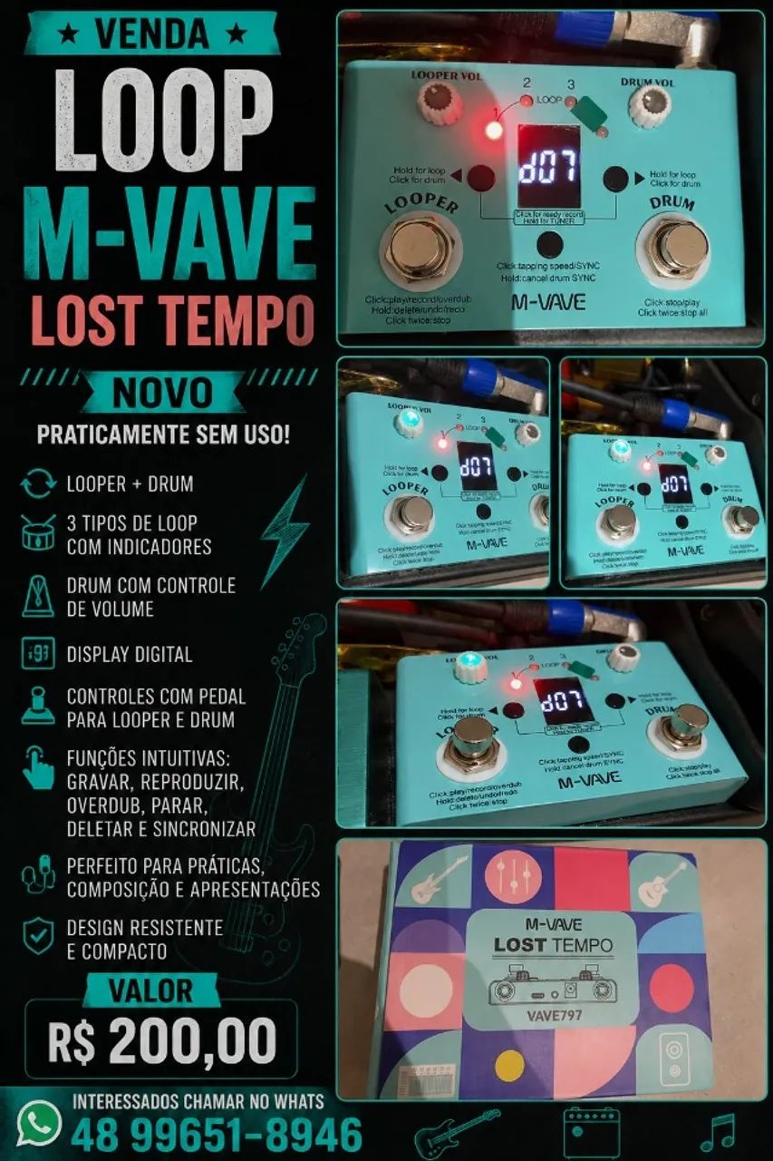 Pedal de loop M-Vave