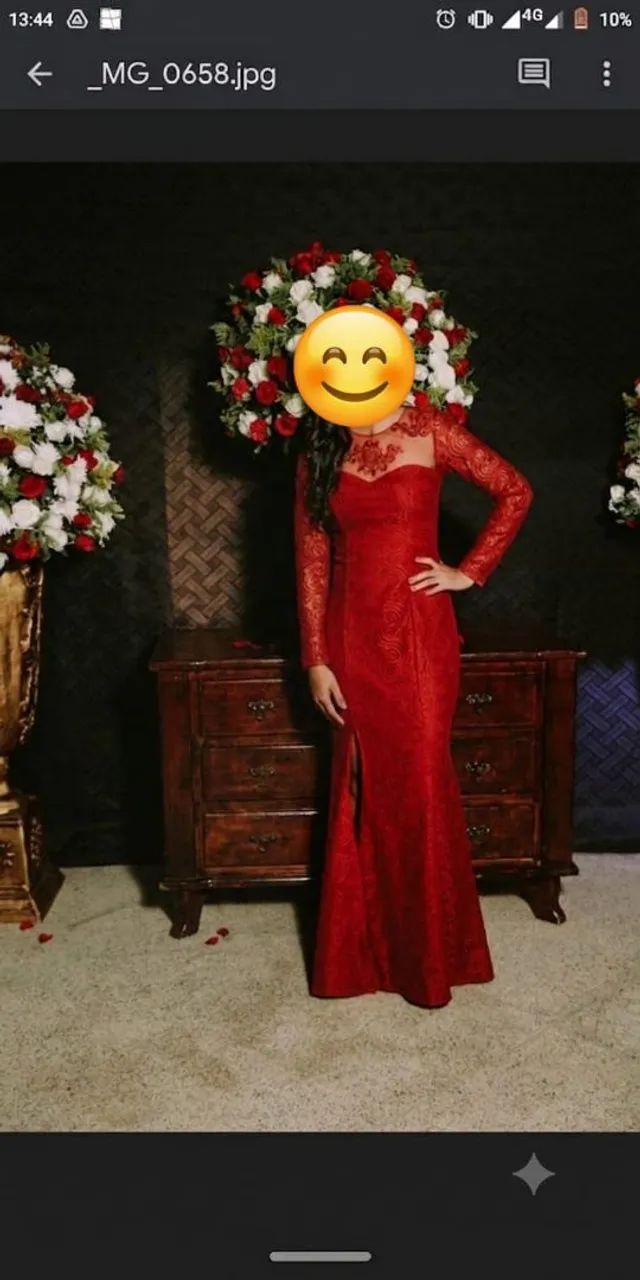 Vendo vestido de formatura/festa vermelho 