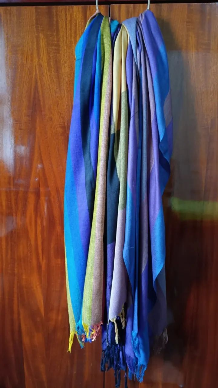 KIT 3 PASHMINAS DO EQUADOR. CORES EXCLUSIVAS 