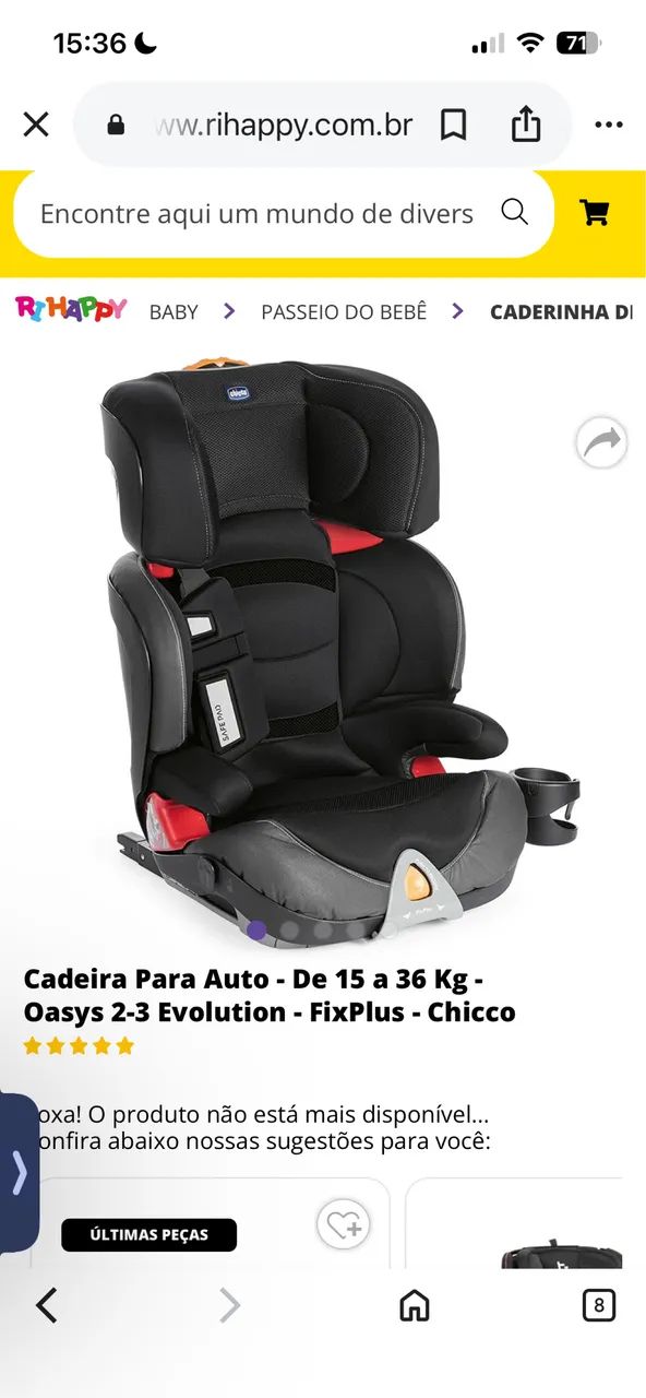 Cadeirinha Chicco Oasys 2-3 FixPlus 15 a 36 kg - Foto 5