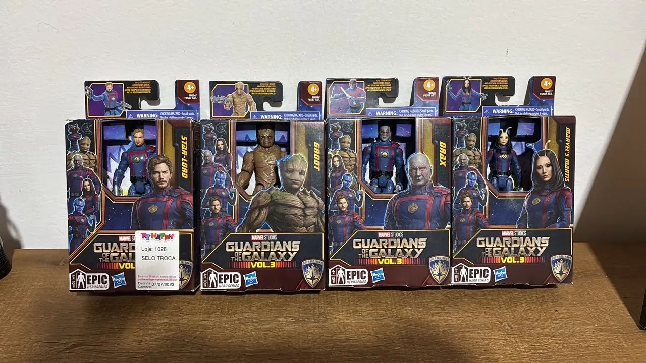 Bonecos Guardiões da Galaxia Epic