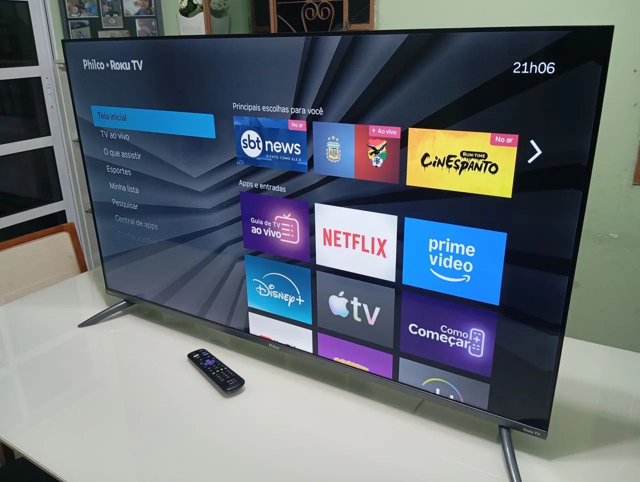 TV PHILCO 50 POLEGADAS SMART WIFI 4K COM BORDA INFINITA SISTEMA DE VOZ HDR 10 !!! - Foto 5