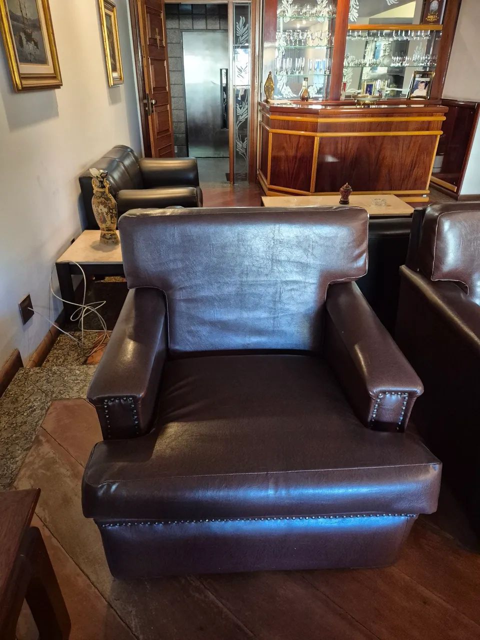 4 poltronas em couro legítimo  - Foto 3
