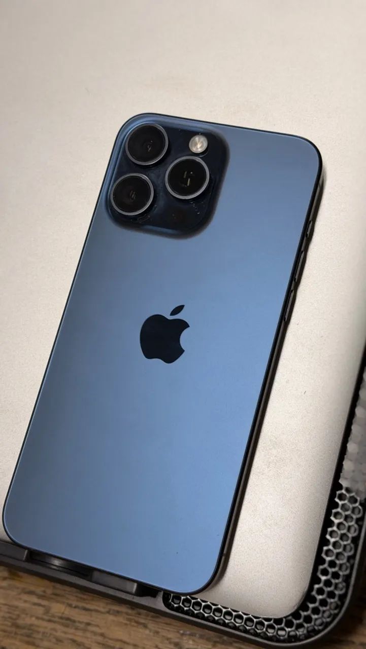 iPhone 15 Pro Max 256GB Azul - Impecável - Original - Foto 2