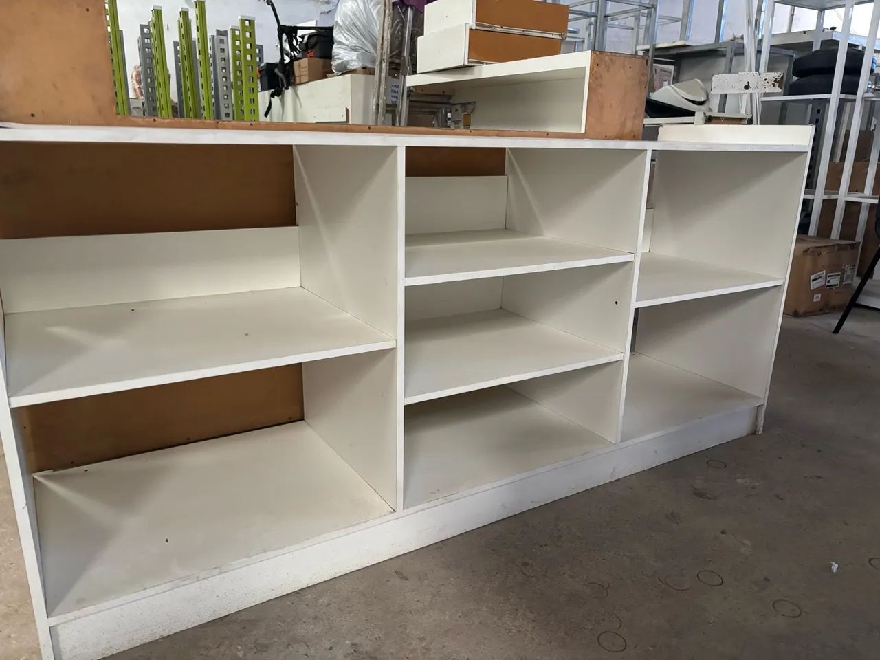 Balcão Vitrine Expositor Loja MDF Branco - Ótimo Estado - Foto 4