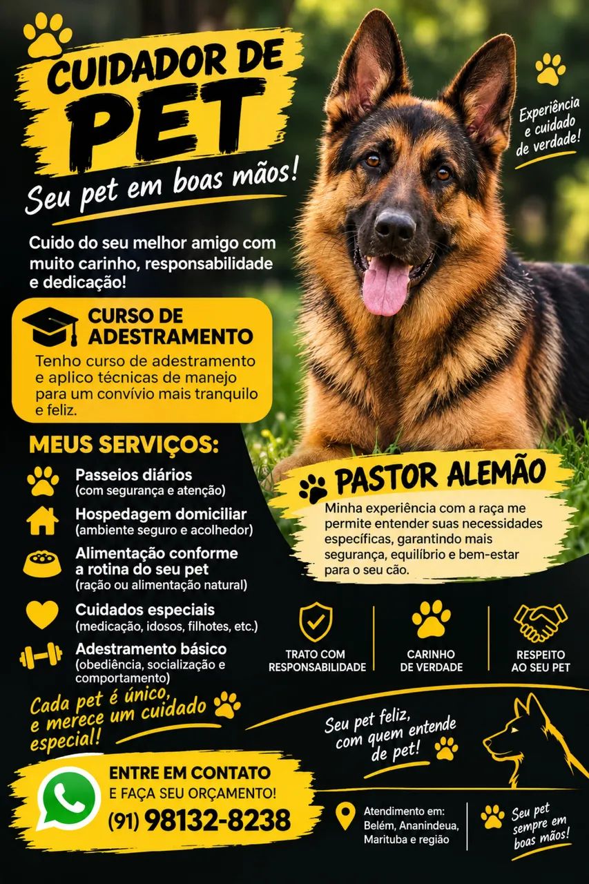 pet sitter/cuidador de pet 