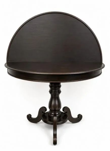 Mesa em formato de lua em jacarandá 