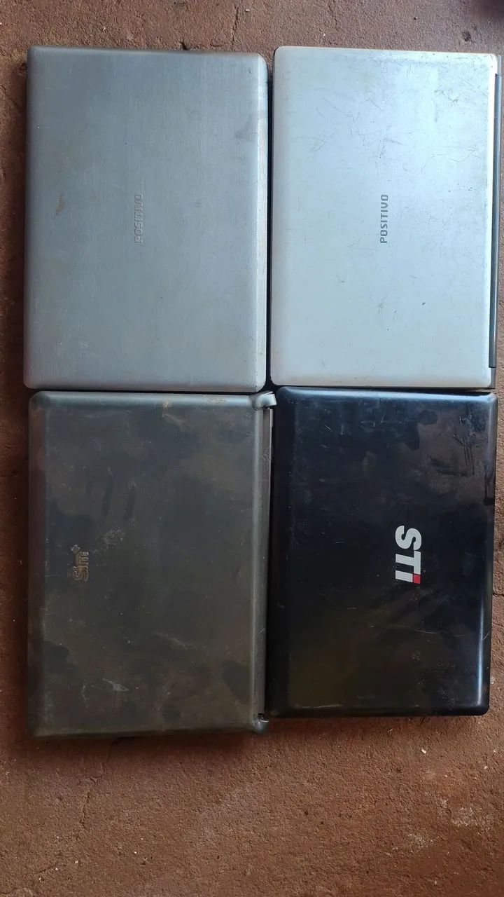 4 Notebooks para retirada de peças 