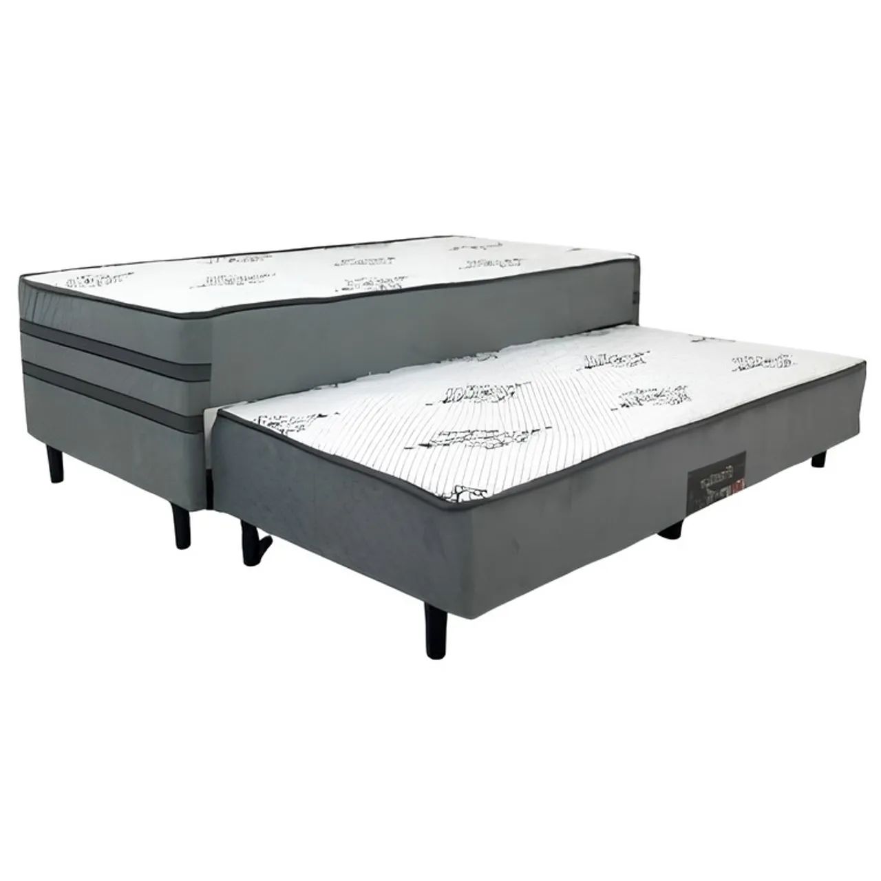 Cama box solteiro com auxiliar molas ensacadas com PILLOW TOP - ENTREGA HOJE -