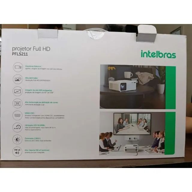 Projetor Intelbras Full HD PFL5211 - Ates 200 Polegadas (Na Caixa / Completo) - Foto 3