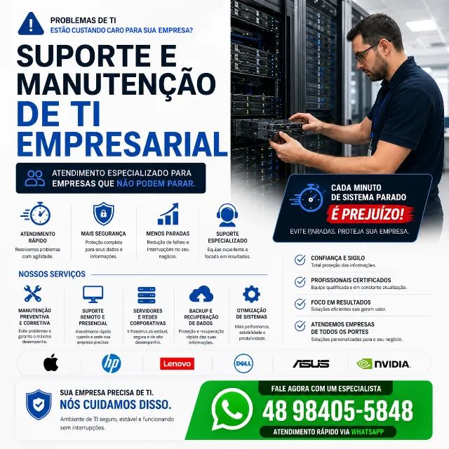 Manutenção T.I. empresarial. Servidores. Estaçoes de trabalho. - Foto 4