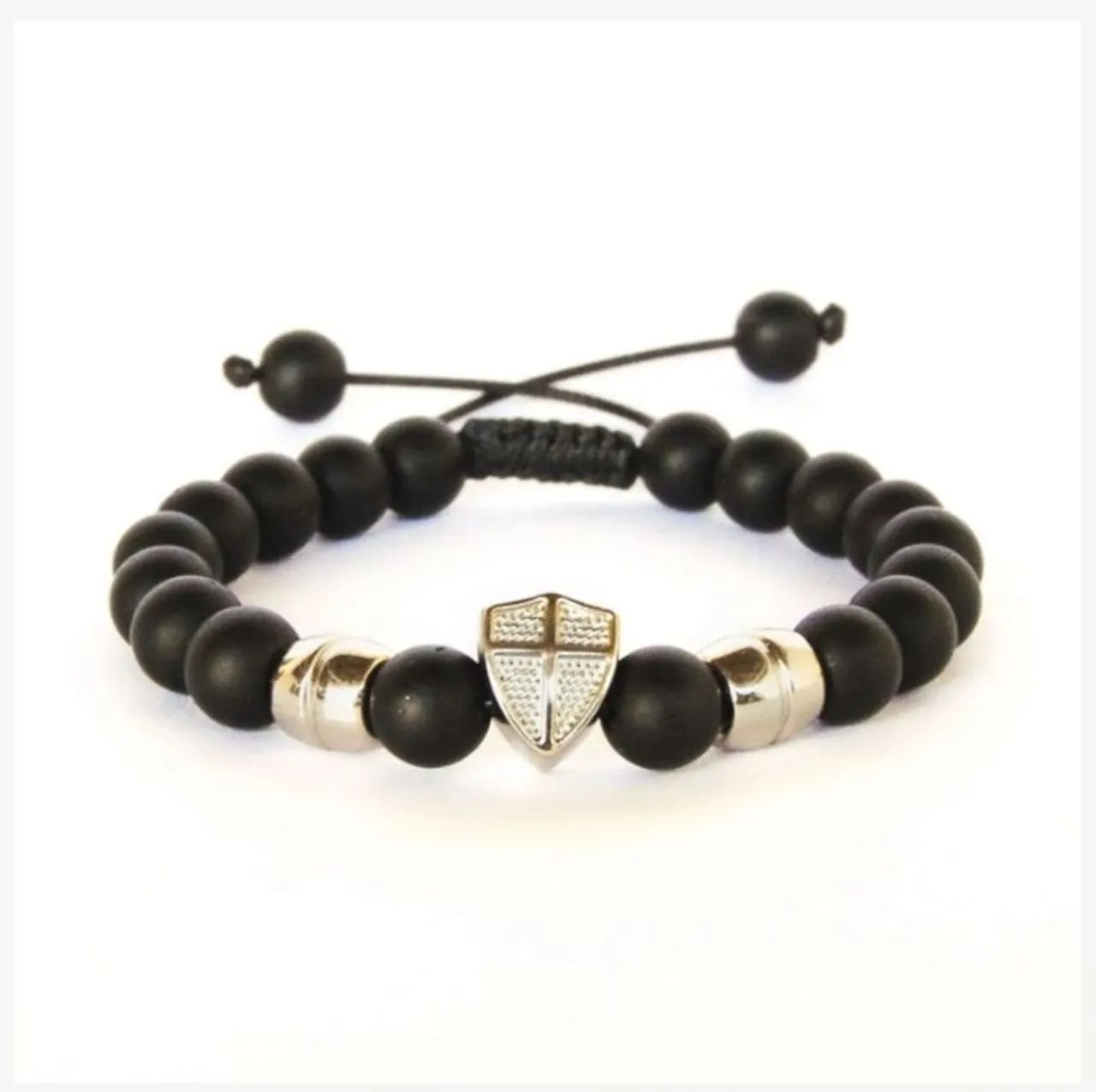 Pulseiras Masculinas em Couro e Aço - Foto 4