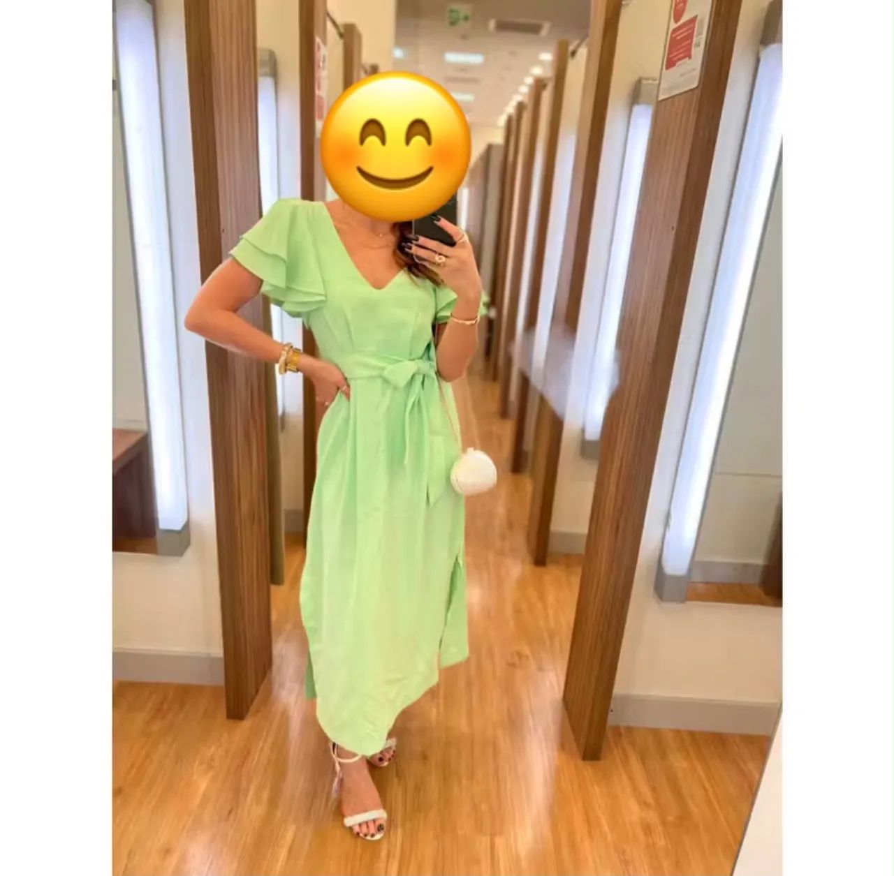 Vestido verde novo Renner